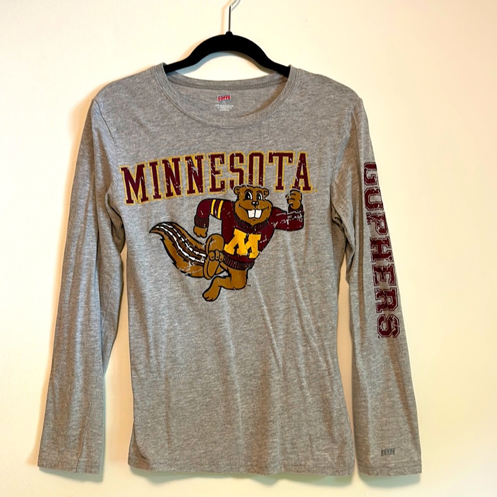 Soffe MN Gophers Gray Long Sleeve T-Shirt